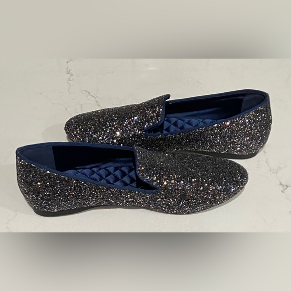 Birdies Starling Glitter Ballet Loafer Flats In Navy Women’s Size 7 New - Picture 5 of 10